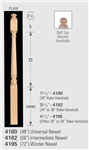 Wood Baluster & Newel Parts 4182: Universal Post-to-Post Newel | Stair Part Pros