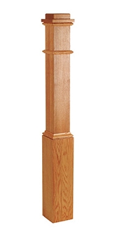 4191 Plain Box Newel (8") - Stair Replacement Parts | Stair Part Pros