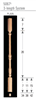 Wood Baluster & Newel Stair Parts 5067: Square Top Baluster | Stair Part Pros