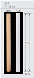 Wood Baluster & Newel Stair Parts Series 5360: Square Baluster | Stair Part Pros