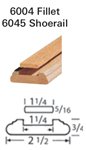 Crown Heritage Shoerail & Fillet Stair Parts 6045: Shoerail | Stair Part Pros