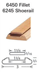 Crown Heritage Shoerail & Fillet Stair Parts 6245: Shoerail | Stair Part Pros