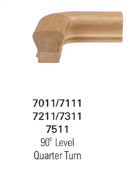 7211: Quarter Turn Handrail Fitting - 6210 Handrail Fittings | Stair Part Pros