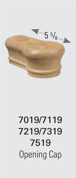 7219 Opening Cap - Handrail Staircase Fittings | Stair Part Pros