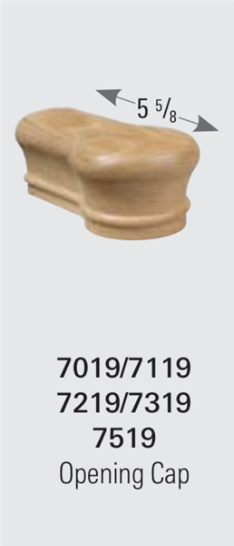 7319 Opening Cap - Handrail Staircase Fittings | Stair Part Pros