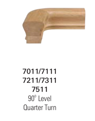 7511: Quarter Turn Handrail Fitting - 6519 Handrail Fittings | Stair Part Pros