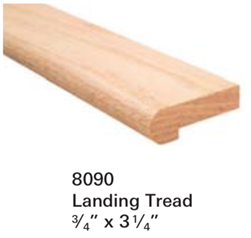 Replacement Parts for Staircase Treads 8090: Landing Tread | Stair Part Pros