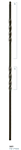 Iron Stair Baluster Parts - C2651: 36" Double Twist Baluster  | Stair Part Pros