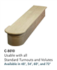 Parts for Staircase Starting Steps C8010: Reversible Starting Step | Stair Part Pros
