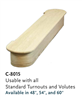 Parts for Staircase Starting Steps C8015: Double End Starting Step | Stair Part Pros
