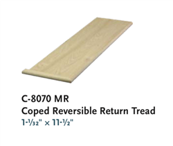 Replacement for Stair Treads Series C8070MR: Plain Tread | Stair Part Pros