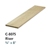 Risers & Skirtboard Staircase Parts Series C8075: Stair Risers | Stair Part Pros