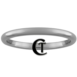 2mm Dome Tungsten Carbide Traditional Wedding Ring.
