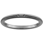 2mm Dome Tungsten Carbide Connected Dragons Design Ring.