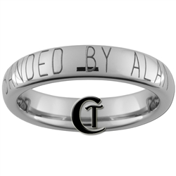 4mm Dome Tungsten Carbide Customizable Duck Band Design Ring.