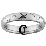 4mm Dome Tungsten Legend of Zelda Navi Design Ring.