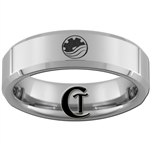 6mm Beveled Tungsten Legend of Korra Ring.