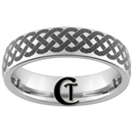 6mm Dome Tungsten Carbide Celtic Knot Design Ring.