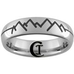 6mm Dome Tungsten Carbide Mountains Design.