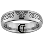 6mm Dome Tungsten Legend of Zelda Skyward Sword Celtic Knot Ring.