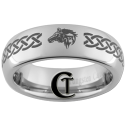 6mm Dome Tungsten Legend of Zelda Skyward Sword Designed Ring.