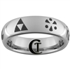 6mm Dome Tungsten Legend of Zelda Sage Seals Design Ring.