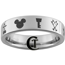 6mm Pipe Tungsten Carbide Kingdom Hearts Design