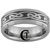 7mm Beveled Tungsten Carbide Celtic Design