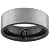 7mm Black Pipe Tungsten Carbide Lasered Doctor Who Ring Design