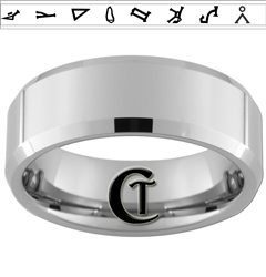 8mm Beveled Tungsten Carbide Stargate Design