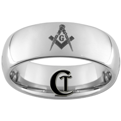 8mm Dome Tungsten Carbide Masonic Laser Design