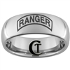 8mm Dome Tungsten Carbide ARMY Ranger Design Ring.