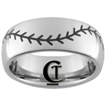 8mm Dome Tungsten Carbide Baseball Stich Design