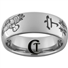 8mm Dome Tungsten Carbide Serenity Kanji Firefly Design