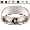 8mm Dome Tungsten Carbide Custom Design Ring.