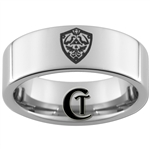 8mm Pipe Tungsten Carbide Zelda Design