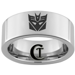 8mm Pipe Tungsten Carbide Decepticon Design