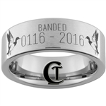 Build Your Own Custom 8mm Pipe Tungsten Carbide Duck Band Ring