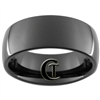 9mm Black Dome Tungsten Carbide Ring