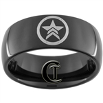 9mm Black Dome Tungsten Carbide Mass Effect Design