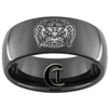 9mm Black Dome Tungsten Carbide Masonic 32nd Degree Design