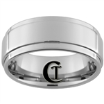 9mm Pipe 1 Step Tungsten Carbide Ring
