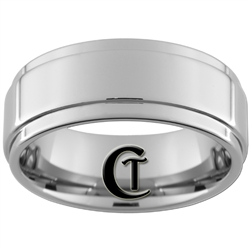 9mm Pipe 1 Step Tungsten Carbide Ring