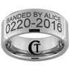 Build Your Own Duck Band Ring 10mm Beveled Tungsten Carbide Custom Duck Band Design