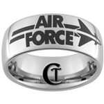 10mm Dome Tungsten Carbide Air Force Jet Logo Design.