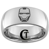 10mm Dome Tungsten Iron Man Ring