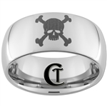 10mm Dome Tungsten Carbide Skull Design