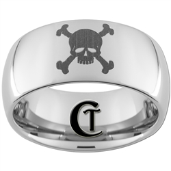 10mm Dome Tungsten Carbide Skull Design