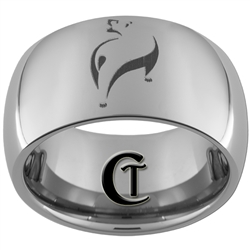 10mm Dome Tungsten Carbide Custom Custom Bear Design