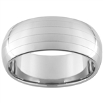 10mm Dome Tungsten Carbide Two Lasered lines Design